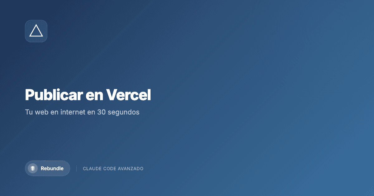 Publicar una web en Vercel usando Claude Code paso a paso